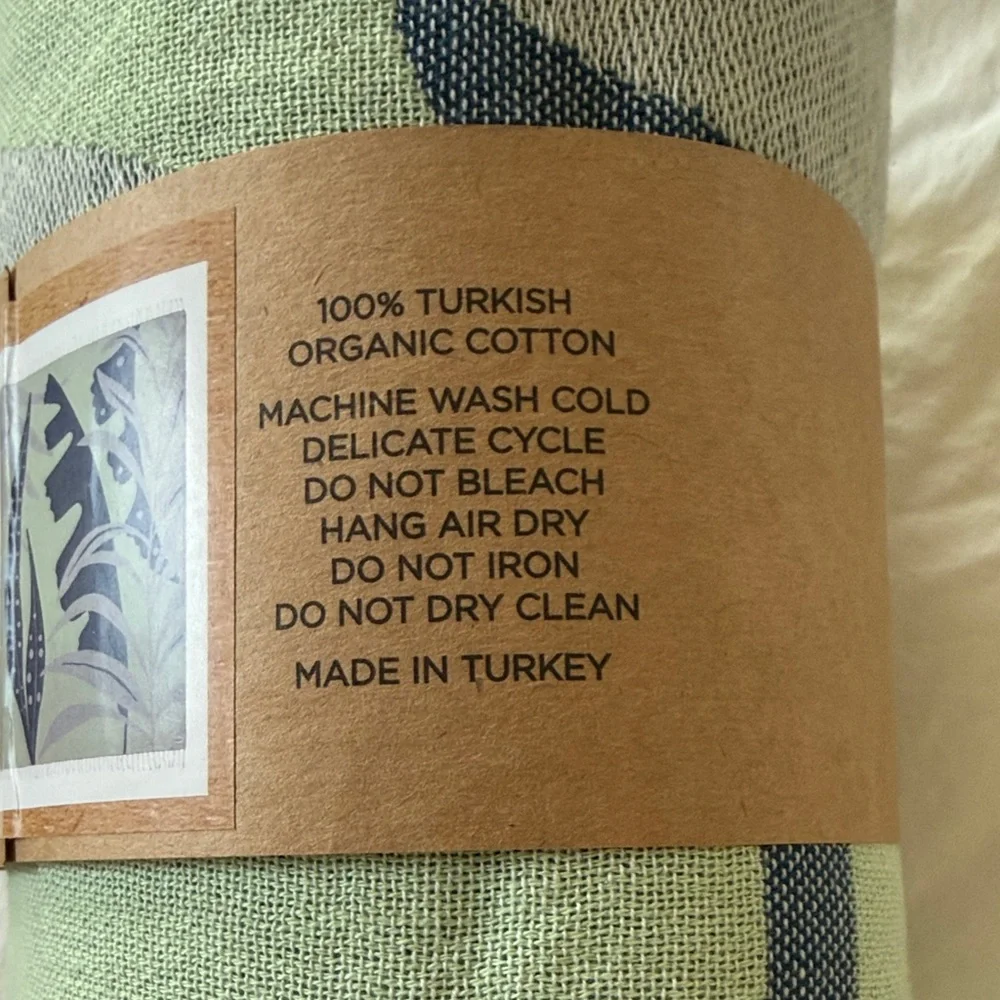 Green and Gray Beach Towel